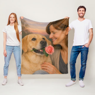 Gouden Retriever fleece deken – Knuffelig huisdier