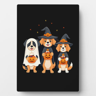 Gouden Retriever Geest Halloween Trick Or Treat Do Fotoplaat