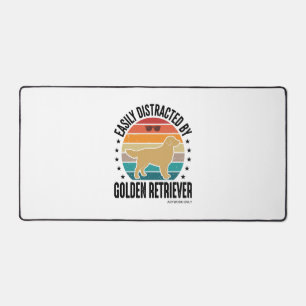 Gouden Retriever gemakkelijk afgeleid Vintage hond Bureaumat