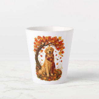 Gouden Retriever Gezellige Herfst Thanksgiving Latte Mok