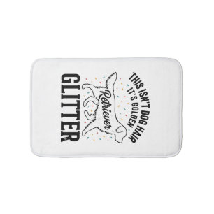 Gouden Retriever Glitter Vintage Hond Haar Shirt_1 Badmat