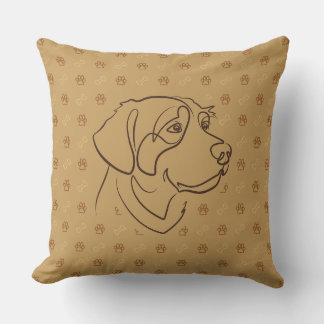 Gouden Retriever Gouden Patroon Kussen