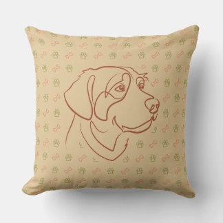 Gouden Retriever Gouden Patroon Kussen