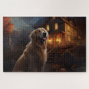 Gouden Retriever Halloween Eng Legpuzzel