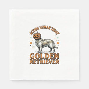 Gouden Retriever Halloween Pompoen Hond Kostuum Sh Servet