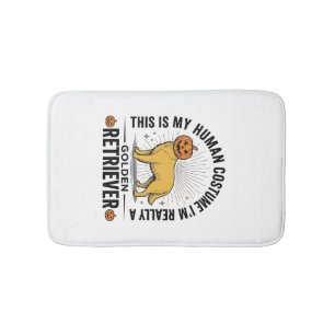 Gouden Retriever Halloween Pompoen Kostuum Ontwerp Badmat