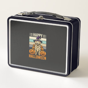 Gouden Retriever Halloween Vintage Pompoen Design
