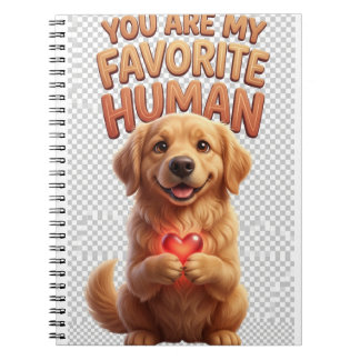 Gouden Retriever Hart Notitieboek