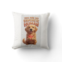 Gouden Retriever Hart Worpkussen