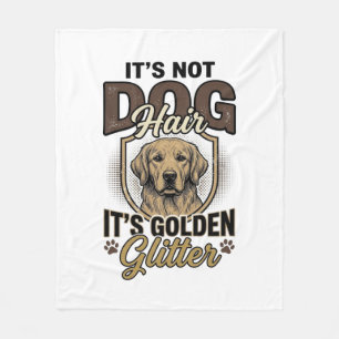 Gouden Retriever Hond Haar Vintage Grappige Shirt Fleece Deken