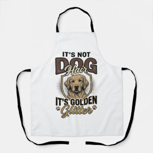 Gouden Retriever Hond Haar Vintage Grappige Shirt Schort