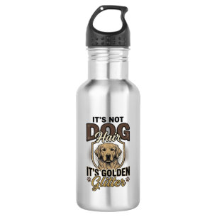 Gouden Retriever Hond Haar Vintage Grappige Shirt Waterfles