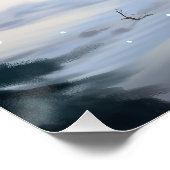 Gouden Retriever Hond in Sneeuw Kerstmis Perfect Poster (Hoek)