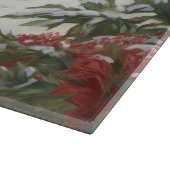 Gouden Retriever Hond in Sneeuw Kerstmis Snijplank (Hoek)