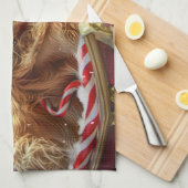 Gouden Retriever Hond Kerstfeest Theedoek (Quarter Fold)