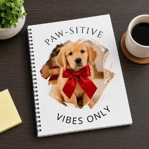 Gouden Retriever hond Positieve vibes only foto Notitieboek