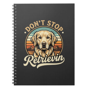 Gouden Retriever Hond Stop Niet Met Ophalen Notitieboek