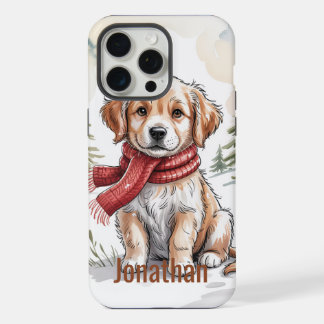 Gouden Retriever Hond Vakantie, Hond Liefhebber, W iPhone 15 Pro Max Hoesje