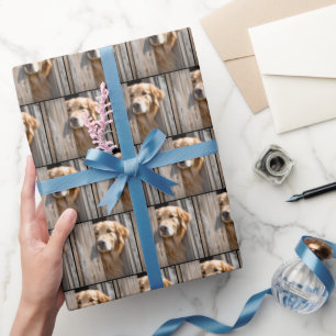 Gouden Retriever in schuurdeur Cadeaupapier