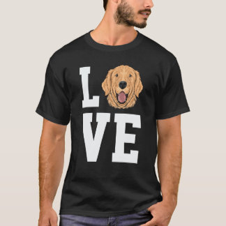 Gouden Retriever Liefde Schattige Gouden Retriever T-shirt