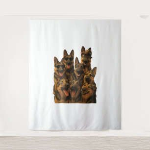 Gouden Retriever 'Merica Zonnebril Wandkleed