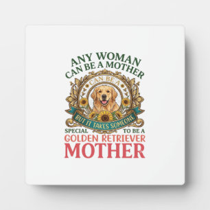 Gouden Retriever Moeder Hond Zonnebloemen Bijen_1 Fotoplaat