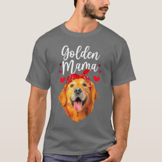 Gouden Retriever-ontwerp voor moeder vrouwen Goude T-shirt
