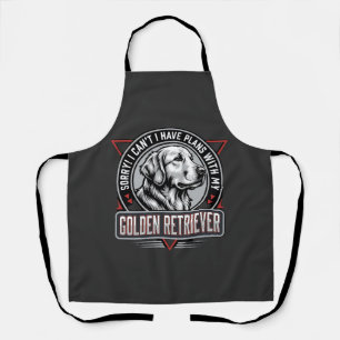 Gouden Retriever Plannen Hond Badge Ontwerp Schort