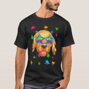 Gouden Retriever Puzzel Autisme Bewustzijn Hond T-shirt