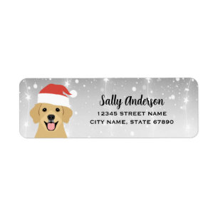 Gouden Retriever Retouradreslabels Etiket