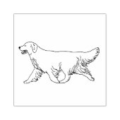 Gouden Retriever Rubberstempel (Afrduk)