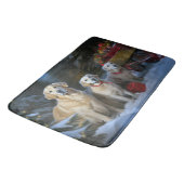 Gouden Retriever Sneeuwslee Kerst Decor Badmat (Gekanteld)