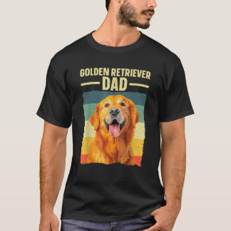 Gouden Retriever Vader Kunst voor Mannen Vader Gou T-shirt