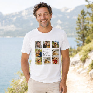 Gouden Retriever vader papa fotocollage T-shirt