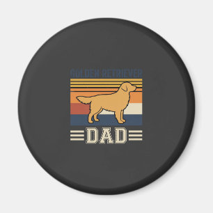 Gouden Retriever Vader Retro Hond Magneet