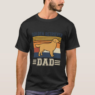 Gouden Retriever Vader Retro Hond T-shirt