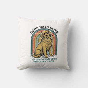 Gouden Retriever Vintage T-shirt Retro Gravure Hon Kussen