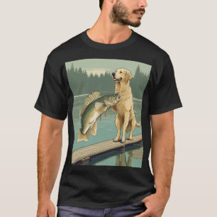 Gouden Retriever Visshirt Baars Hond Liefhebber Ou T-shirt