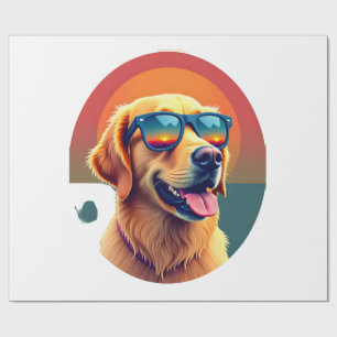 Gouden Retriever voor kinderen jongens meisjes zon Cadeaupapier