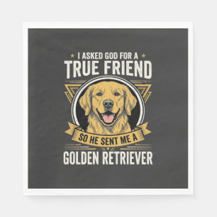 Gouden Retriever Ware Vriend Hond Servet