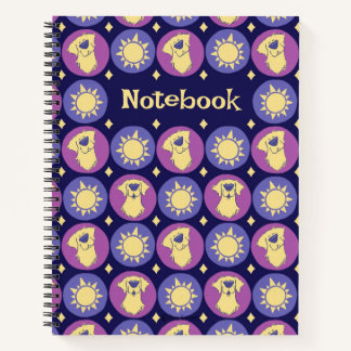 Gouden Retriever Whimsical Zon Custom Notitieboek