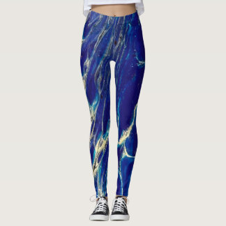 Gouden rimpellegging leggings