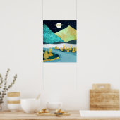 Gouden Rivier Poster (Keuken)