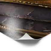 Gouden Robot Hand met Gouden Boom des Levens Foto Afdruk (Hoek)