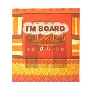 Gouden Rode Afrikaanse Traditionele Kleuren Print Notitieblok