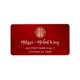 Gouden Rode Chinese Bruiloft Etiket