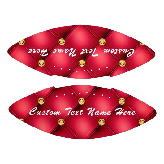 Gouden rode diamant getuft aangepaste tekst Footba American Football (Panelen)