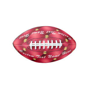 Gouden rode diamant getuft aangepaste tekst Footba American Football