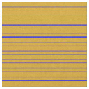 Gouden roede en blauwe strepen patroon stof