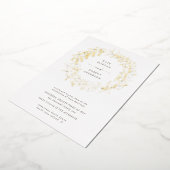 gouden roemeense bruidebruine bruiloft folie uitnodiging (Gedraaid)